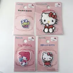 サンリオ ハローキティ マイメロディ けろけろけろっぴ ワッペン パイル セリア
