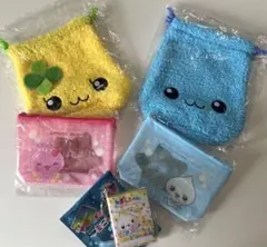 しずくちゃん　ハニーちゃんうるおいちゃん　巾着　クリアポーチ いろいろセット