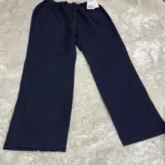 ❤️新品タグ付き❤️FRAMeWORK ネイビー スラックパンツ ゴムウエストのサムネイル