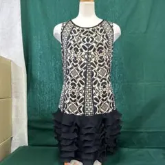 151-52/古着/ワンピース/ノースリーブ/サイズ38/裏地なしタイプ