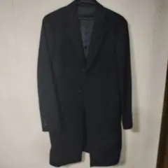 ユニクロ ウールコート　ネイビー