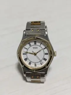 SEIKO ローマン ラウンド シルバー×ゴールド レディース腕時計