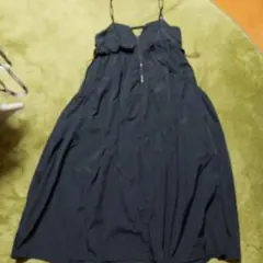 W Closet ブラックキャミワンピース ジッパー付き