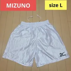 MIZUNO ミズノ メンズ ハーフパンツ　L　ホワイト　サッカー・フットサル