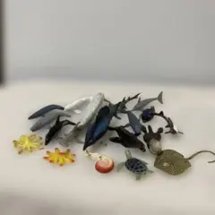 水の生き物(2)フィギュア19個まとめ売り(中古品)