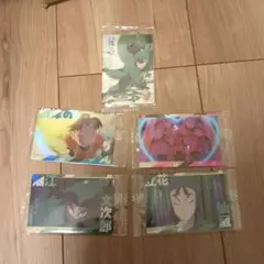 アニメキャラクター トレーディングカード 5枚セット