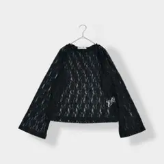 Ehyphen world gallery レース トップス ブラック Fのサムネイル