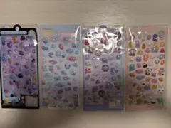 3Dキャラクター動物モチーフステッカー　4枚セット