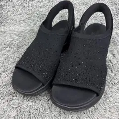 【美品】スケッチャーズ スリップインズ サンダル 黒 24.5cm相当のサムネイル
