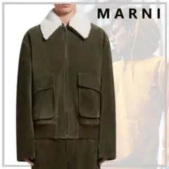 MARNI 24SS zip-up leather jacket