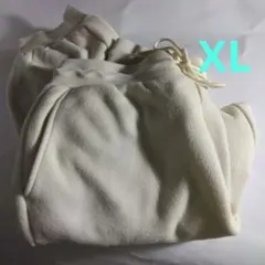 ユニクロ　フリース　イージーパンツ　XL オフホワイト　タグ付き