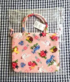 FEILER×鳩居堂　巾着バッグ　ハイジ　フレンズ　フォレスト　ピンク　レア♡