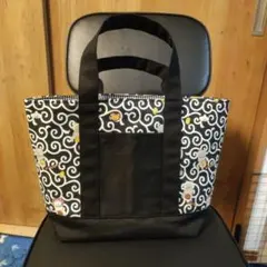 猫柄 唐草模様 ミニ トートバッグ ハンドメイド