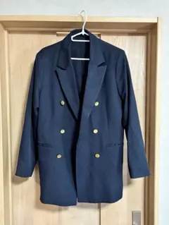 GU ネイビー ダブルブレストジャケット Lサイズ