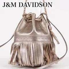 【美品✨】J&Mデヴィッドソン カーニバル 2wayバッグ レザー ゴールド