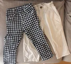 branshes ブランシェス 七分丈パンツ 2本セット 110cmのサムネイル