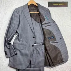 美品 Alexander Julian サマーウール スーツ ストライプ XLのサムネイル