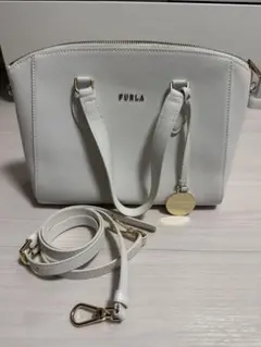 FURLA ショルダーバッグ ミネルヴァ ハンドバック ホワイト 2way