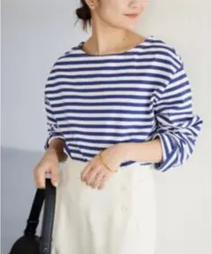 スローブイエナ SLOBE IENA カラーボーダーロンTEE