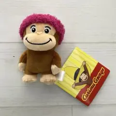 おさるのジョージ ぽってりマスコット カラフルウィンター ぬいぐるみ