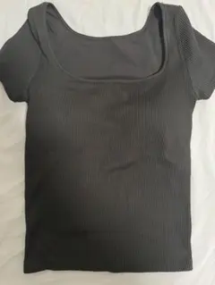 UNIQLO ブラトップ　カップ付きリブTシャツ