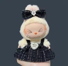 ◎ブラックコーデ◎ツイードワンピース&リボンアクセサリー