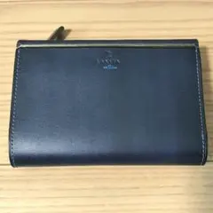 【美品】LANVIN ランバンオンブルー 二つ折り財布 ネイビーのサムネイル