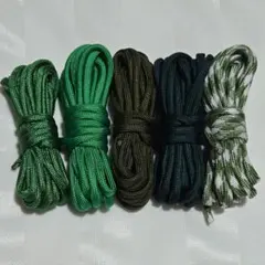 パラコード 4mm×3m 緑系