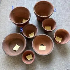 丹波立杭焼 伝市鉢 3点まとめ売り 山野草鉢 植木鉢 盆栽 ガーデニング