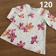 ハッカキッズ　花柄　120 トップス