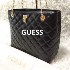 【新品タグ付き】GUESS　ゲス　キルティング　チェーントートバッグのサムネイル