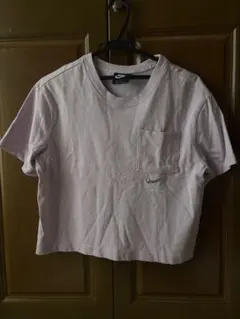 Nike 薄紫色 ショート丈Tシャツ Lサイズ