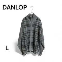 DANLOP チェック柄 ジャンパー Lサイズ　アウター　スポーツ
