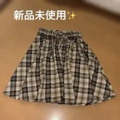 新品未使用　オリーブデオリーブ　2wayスカート　チェック柄　フリーサイズのサムネイル
