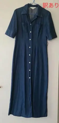 LYNN·HOLLYN ダークブルー シャツワンピース 38