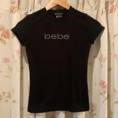 bebe bbsp 半袖Tシャツ　ラインストーン ロゴ　Sサイズ
