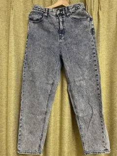 GU デニムパンツ　ストレート　ハイウエスト　ジーンズ
