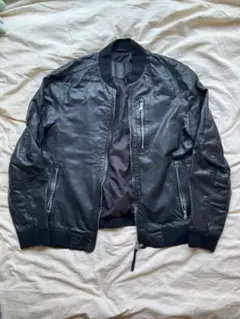 ALLSAINTS レザージャケット ボンバージャケット ブラックのサムネイル