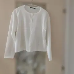 ルネカーディガン ホワイト ビジューボタン フォクシー エムズ