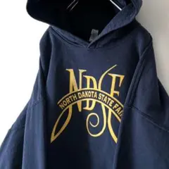 ギルダン NDSE ノースダコタ スウェット パーカー XL ネイビー紺色 古着