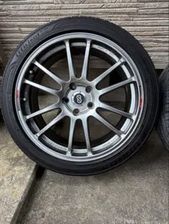 ヨコハマ　フレバ17インチタイヤ溝3mm強　エンケイ アルミホイール 4本 ヨコハマ フレバ17インチタイヤ溝3mm強 エンケイ アルミホイール 4本