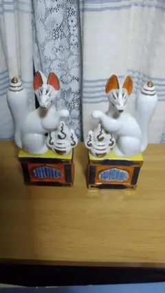 期間限定お値下げ！早い者勝ち！ 神聖 神具 狐の置物 - メルカリ
