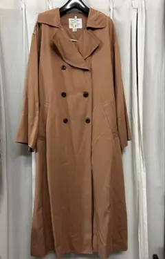 【クリーニング済】BAYFLOWピンクベージュ トレンチコート スプリングコート
