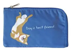 ゆ*き様 新品 マスクケース マスクポーチ 花粉症対策 柴犬 ブルー