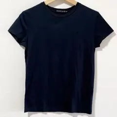 ラルフローレン 半袖Tシャツ M 墨黒 チャコールブラック ポニー刺繍
