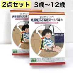 2個⭐️子ども用シートベルト補助具 サイズ調整可能 3〜12歳 15〜36kg