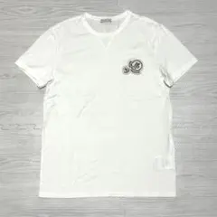 極美品〕モンクレール ダブルワッペン S 白 ホワイト Tシャツ 4S122