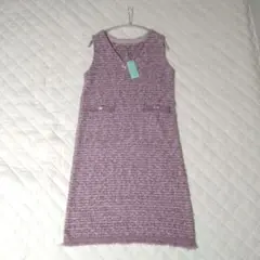 TOCCA パープルピンク ノースリーブ ワンピース 新品