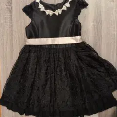 anyFAM130黒のリボン付きドレス