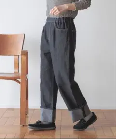 デニムライクパンツ　M